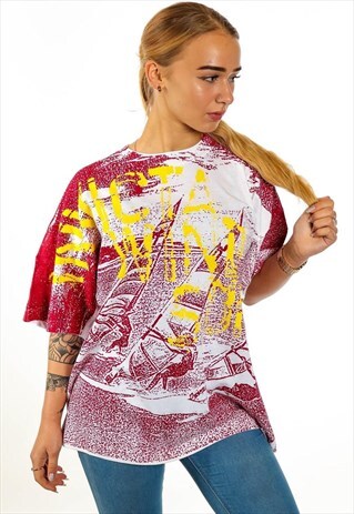 VINTAGE PATTERNED T-SHIRT T363
