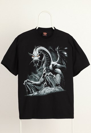 VINTAGE ROCK EAGLE GRAPHIC T-SHIRT