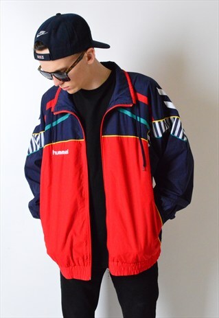 HUMMEL VINTAGE 90S COLOURFUL HUMMEL TRACK JACKET