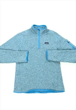 Patagonia Fleece Baby Blue 3/4 Zip Fine Woven Knit