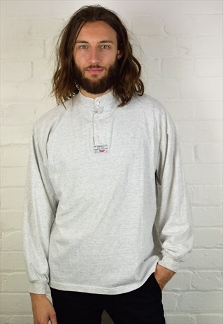 VINTAGE 90'S 1/4 BUTTON SWEATSHIRT