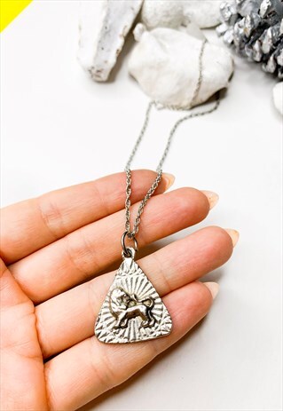 60'S SILVER LEO ZODIAC NECKLACE