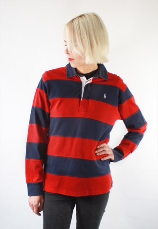 VINTAGE 90' CLASIC UNISEX LONGSLEEVES POLO RALPH LAUREN