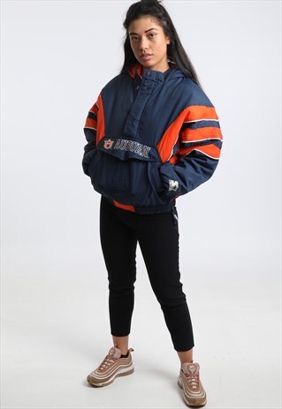 90S STARTER 1/4 ZIP COLLEGE JACKET