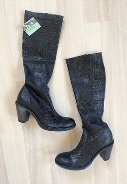 Vintage 90's Mid Calf Boots