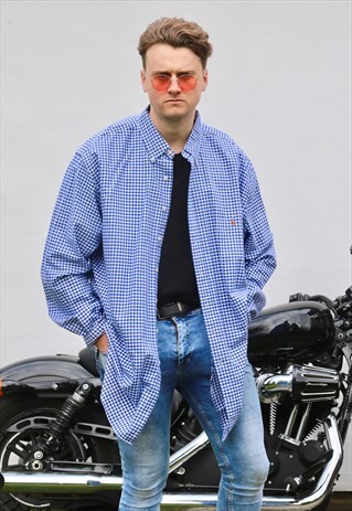 RALPH LAUREN USA GINGHAM CHECK SHIRT
