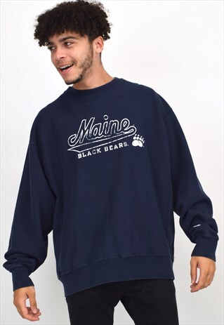 VINTAGE 90S CHAMPION "MAINE BEARS" SWEATER