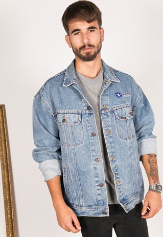 VINTAGE 80S LEE PATCHED DENIM JACKET / R250