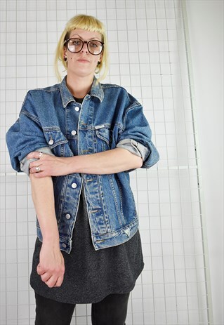 VINTAGE 80S GUESS BY GEORGES MARCIANO STONEWASH DENIM JACKET