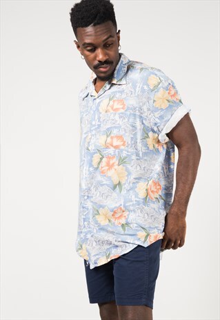 VINTAGE 80S HAWAIIAN SHIRT / S1705