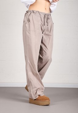 Vintage Dorothy Perkins Cargo Pants Brown Y2K Trousers UK 16