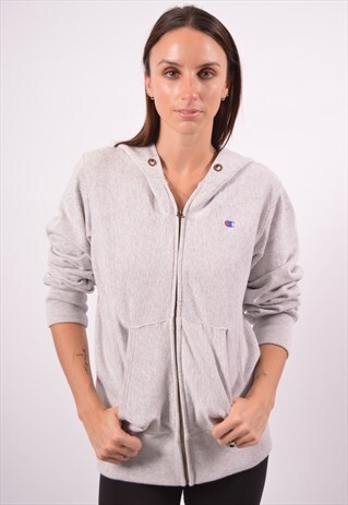 VINTAGE CHAMPION HOODIE SWEATER GREY