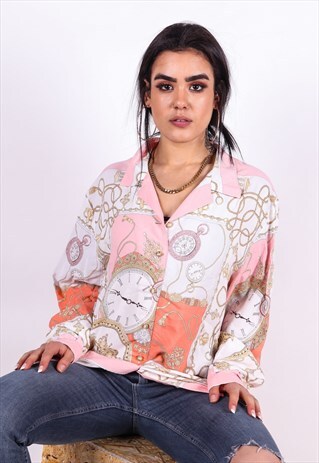 VINTAGE PRINTED BLOUSE S1459
