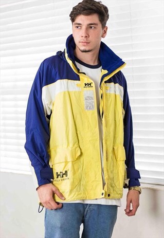 VINTAGE HELLY HANSEN COAT JACKET LOGO 90S L 26.7