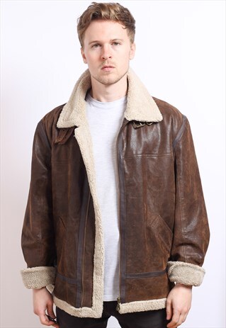 VINTAGE LEATHER AVIATOR JACKET