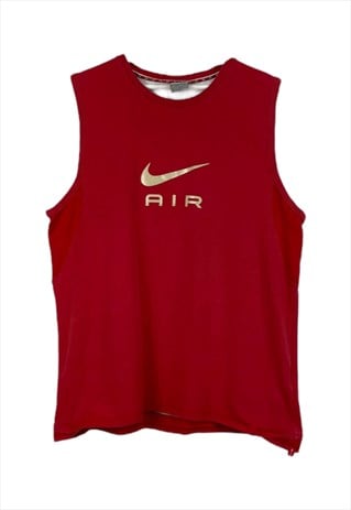 Vintage Nike Tank Top in Red L