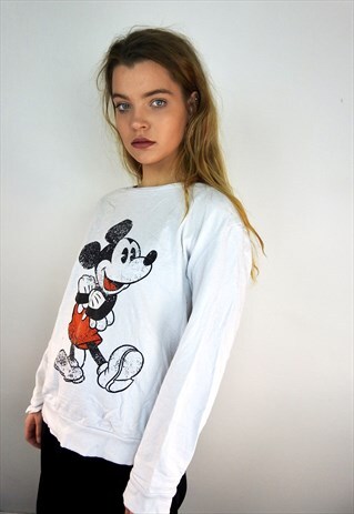 90'S VINTAGE WHITE DISNEY SWEATER