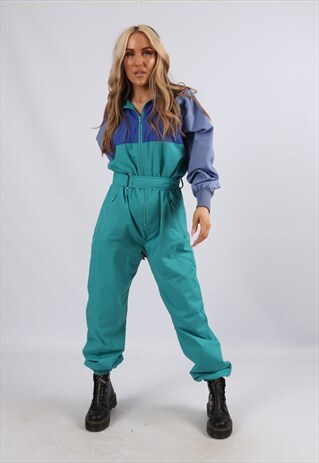 RARE VINTAGE 80'S TRAIL TRACKSUIT BOILERSUIT JUMPSUIT (C4T)