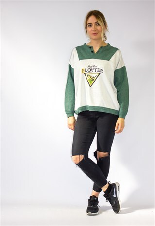 VINTAGE 90'S BUTTON UP SWEATSHIRT