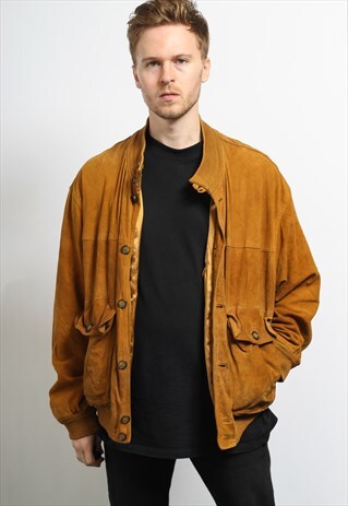 VINTAGE SUEDE BOMBER JACKET