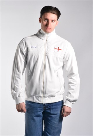 VINTAGE EARLY 2000S ADIDAS ENGLAND TRACK JACKET