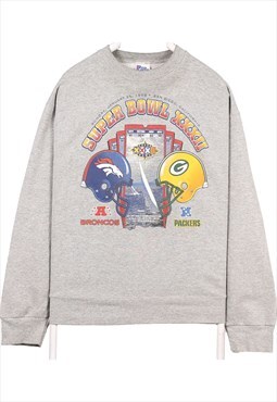 Vintage 90's Pro Player Sweatshirt Super Bowl XXXII Broncos