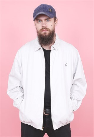 VINTAGE POLO RALPH LAUREN HARRINGTON JACKET /R4196