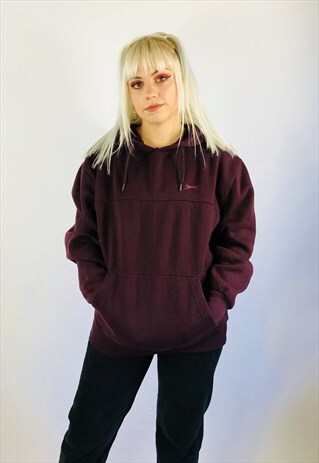 CUTE MAROON SLAZENGER EMBROIDERED HOODIE