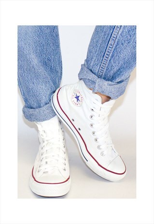 RETRO WHITE LACE UP CONVERSE