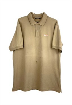 Vintage Elesse Polo Shirt in Beige XL