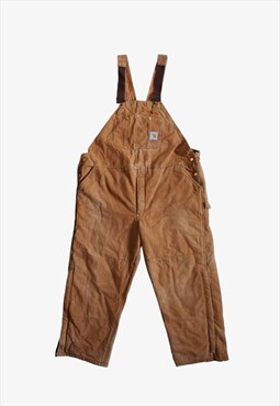 Vintage Y2K Carhartt Brown Workwear Bib Dungarees
