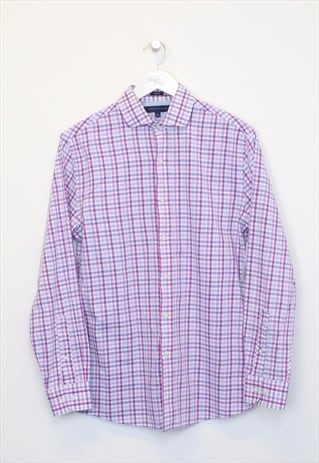 Vintage Tommy Hilfiger checked shirt in pink. Best fits M
