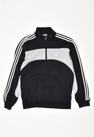 Vintage Adidas Tracksuit Top Jacket Black | Messina Hembry Clothing ...