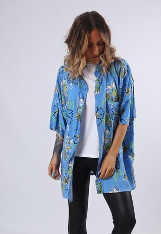 PATTERNED SHIRT OVERSIZED UK 22 - 24 (BFBV)