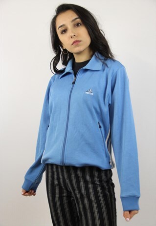 VINTAGE ADIDAS BLUE SPORTS JACKET