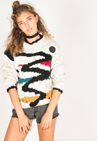 LAST UNIT SALE / VINTAGE 80S CASUAL KNIT JUMPER