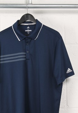 Vintage Adidas Polo Shirt in Navy Short Sleeve Tee XL