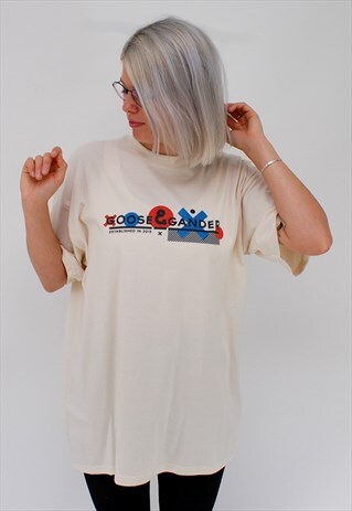 G&G UNISEX X&O NATURAL TEE