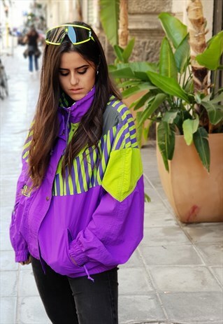 VINTAGE RARE 90'S SHELL WINDBREAKER JACKET 90'S COD 9-22