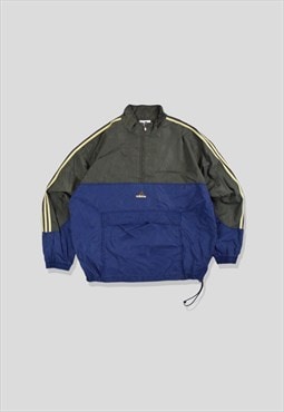 Vintage 90s Adidas Embroidered Logo Windbreaker Jacket