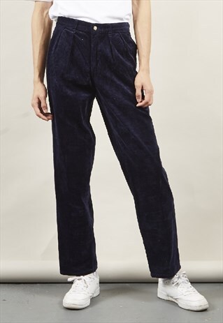 RARE 90'S POLO RALPH LAUREN CORDUROY DARK BLUE JEANS
