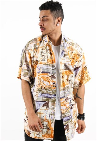 VINTAGE PATTERNED SHIRT PSAW413D