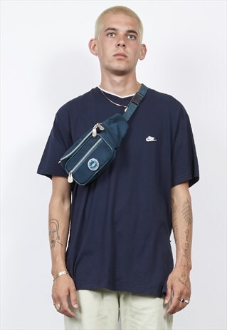 VINTAGE 90'S DARK TEAL BUM BAG