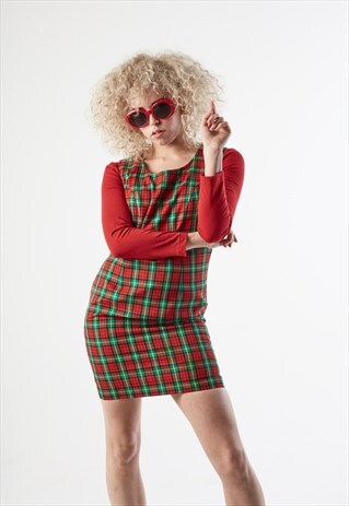 SCOTTISH RED SHORT DRESS
