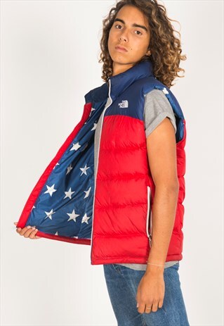 VINTAGE 80S NORTH FACE PUFFA WAISTCOAT / R644