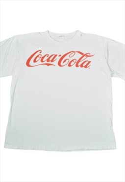 Vintage 80s Coca Cola Single Stitch T-Shirt White XL