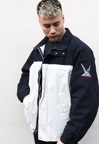 NAVY CREAM AND WHITE NAUTICA JACKET
