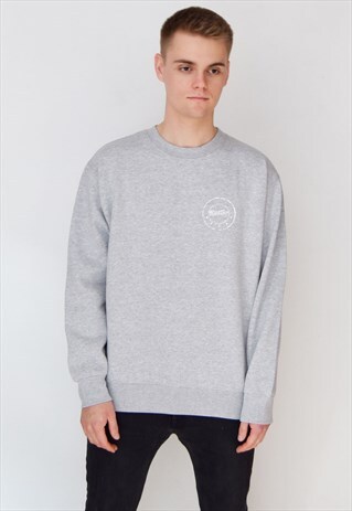 GREY 5 EMBLEM (WHITE) SWEATSHIRT