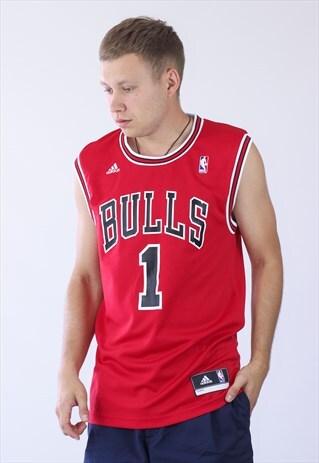 MENS ADIDAS NBA CHICAGO BULLS ROSE JERSEY TOP TANK