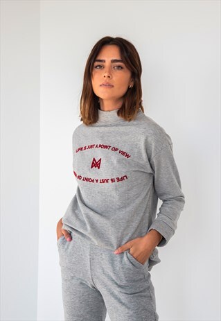 GREY JOGGING SWEATSHIRT
